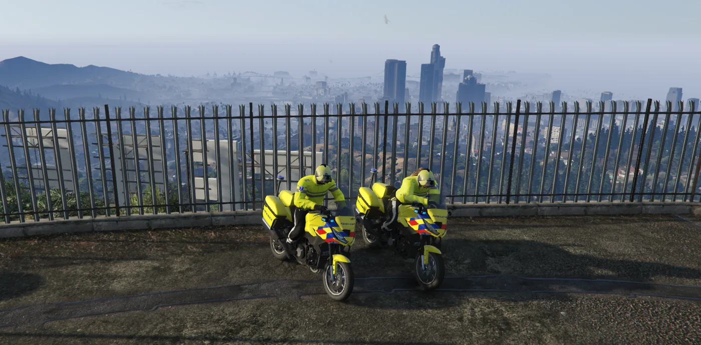 Motoren op de heuvel